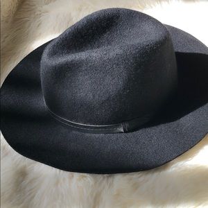 ECOTE Black Wool Fedora